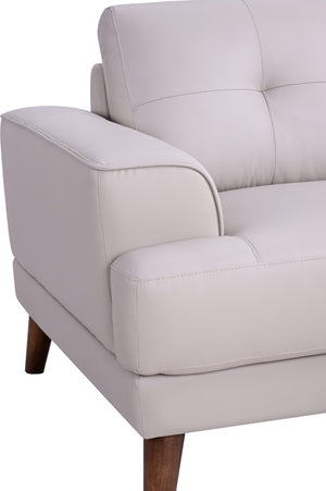 Porter Designs Anzio Top Quality Leather Transitional Sofa Cream 02-204C-01-7120