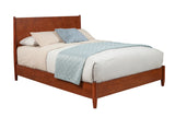 Alpine Furniture Flynn Queen Platform Bed, Acorn 766-01Q Acorn Mahogany Solids & Okoume Veneer 63.5 x 86 x 47