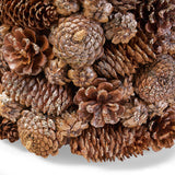 Pre-Decorated Pine Cone and Glitter Unlit Artificial Tabletop Christmas Tree, Champagne