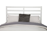 Alpine Furniture Flynn Retro Standard King Bed w/Slat Back Headboard, White 1066-W-27EK White Mahogany Solids & Okoume Veneer 80.5 x 86 x 52