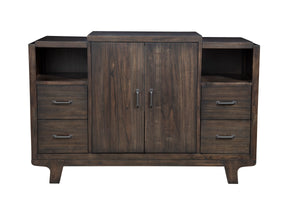 Alpine Furniture Olejo Server 3315-06 Chocolate Solid Pine and Plywood 54 x 18 x 36