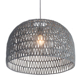 Zuo Modern Paradise Steel, Paper Transitional Commercial Grade Ceiling Lamp Gray Steel, Paper