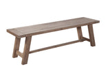 Alpine Furniture Newberry Bench, Weathered Natural 2068-03 Weathered Natural Acacia Solids 60 x 16 x 18