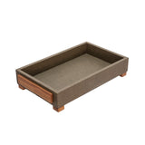 Sagebrook Home Contemporary Set of 2 -  Wood 16/18" Tray W/ Legs, Green 15453-03 Green Mdf