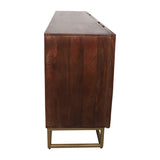 Sagebrook Home Contemporary Wood, 70x30 Diamond Console Cabinet, Brown 16671 Brown Mango Wood