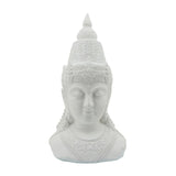 Sagebrook Home Contemporary Resin, 28"h Buddha Head, White 16096-03 White Polyresin