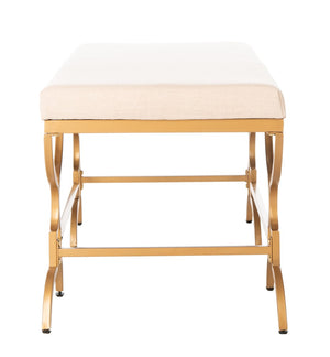 Safavieh Juliet Rectangular Bench Beige Gold BCH6203A 889048640306