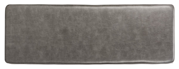 Safavieh Chase Faux Leather Bench Grey Black BCH6204B 889048651159