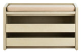 Safavieh Percy Storage Bench White Washed / Beige Wood / Fabric BCH6400B 889048598492