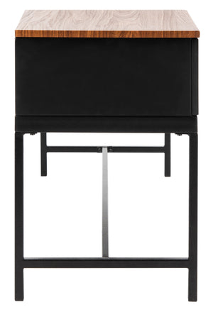 Safavieh Maruka Bench With Storage Brown / Grey Wood/Pu/Metal BCH6401A 889048503243