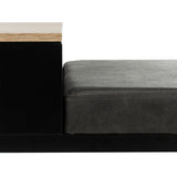 Safavieh Maruka Bench With Storage Light Grey / Grey Wood/Pu/Metal BCH6401B 889048503250