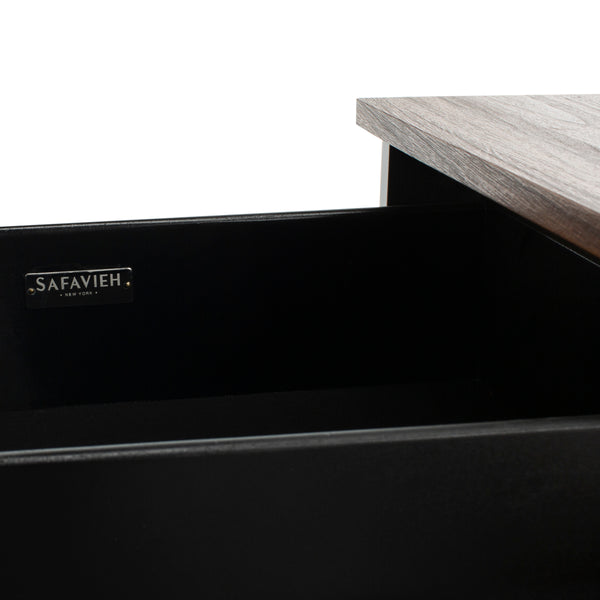 Safavieh Maruka Bench With Storage Brown / Brown Wood/Pu/Metal BCH6401C 889048503267