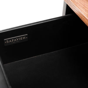 Safavieh Maruka Bench With Storage Grey Wash / Dark Green Wood/Pu/Metal BCH6401D 889048503274