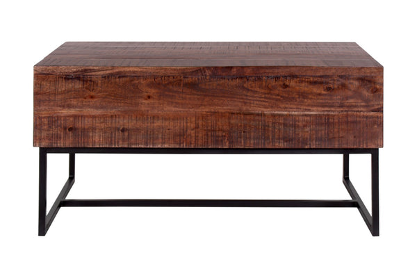 Porter Designs Lakewood Solid Acacia Wood Transitional Coffee Table Brown 05-190-04-0808