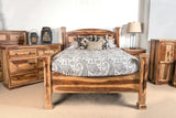Porter Designs Taos Solid Sheesham Wood Queen Natural Bed Natural 04-196-14-9047N-KIT