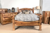 Porter Designs Taos Solid Sheesham Wood King Natural Bed Natural 04-196-17-9046N-KIT