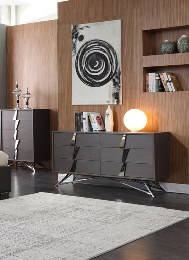 VIG Furniture Modrest Nicola Modern Grey Oak Dresser VGVCJ1708-GRY