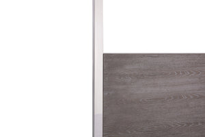 VIG Furniture Modrest Arlene Modern Grey Elm & Stainless Steel Bedroom Set VGVCBD008A-SET