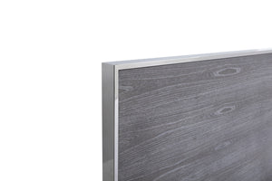 VIG Furniture Modrest Charlene Modern Grey Elm & Stainless Steel Bedroom Set VGVC-CHARLENE-SET
