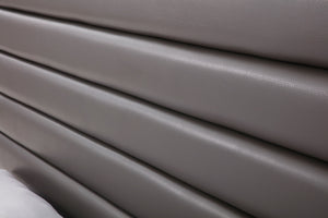 VIG Furniture Eastern King Modrest Lucy Modern Grey Leatherette Bed VGVCBD1708-GRYPU-EK