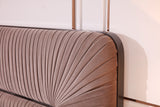 VIG Furniture Modrest Duke Modern Grey Velvet & Black Gun Chrome Bed VGVCBD1903-GRY