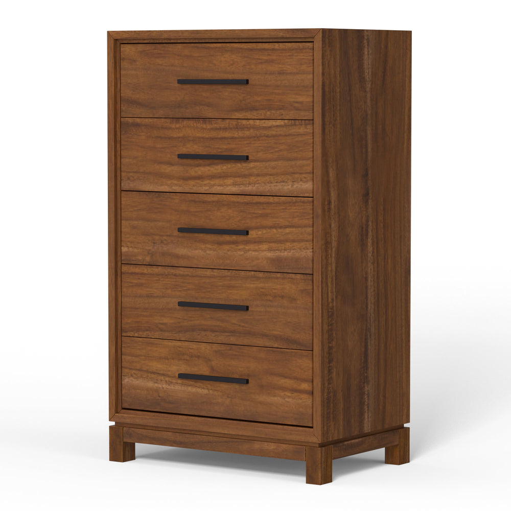 Nova Chest in Honey Maple - Fully Assembled Mahogany with Felt-Lined Drawer & Dovetail Construction