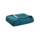 Windom Casual 100% Polyester 3M Scotchgard Microfiber Down Alternative Blanket Teal King:108"x90"