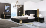 VIG Furniture Modrest Token Modern Black & Gold Bedroom Set VGVCBD815-SET