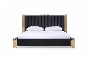 VIG Furniture Modrest Token Modern Black & Gold Bed VGVCBD815-BED