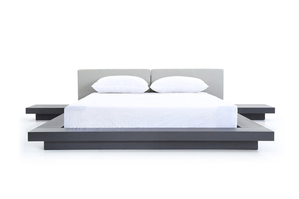 VIG Furniture Modrest Opal Modern Wenge & Grey Platform Bed VGVCBD855-WGEGRY