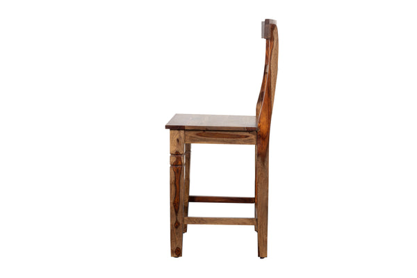 Porter Designs Tahoe Solid Sheesham Wood Natural Counter Chair Brown 07-196-02-9026H-1