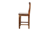 Porter Designs Tahoe Solid Sheesham Wood Natural Counter Chair Brown 07-196-02-9026H-1