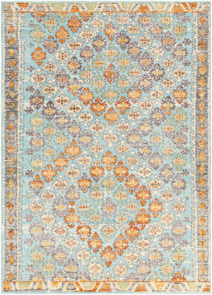 Bodrum BDM-2317 Global Polypropylene Rug BDM2317-81012 Ivory, Burnt Orange, Saffron, Silver Gray, Medium Gray, Aqua, Camel, Pale Blue, Moss, Burgundy 100% Polypropylene 8'10" x 12'