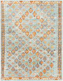 Bodrum BDM-2317 Global Polypropylene Rug BDM2317-71010 Ivory, Burnt Orange, Saffron, Silver Gray, Medium Gray, Aqua, Camel, Pale Blue, Moss, Burgundy 100% Polypropylene 7'10" x 10'