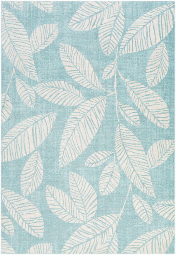 Bodrum BDM-2323 Coastal Polypropylene Rug BDM2323-81012 Aqua, Taupe, Beige 100% Polypropylene 8'10" x 12'