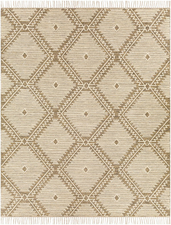 Bedouin BDO-2312 Global Cotton, Wool Rug BDO2312-810 Taupe, Black, Cream 70% Cotton, 30% Wool 8' x 10'