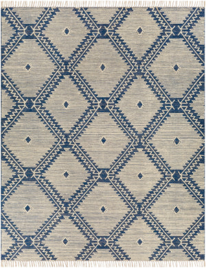 Bedouin BDO-2313 Global Cotton, Wool Rug BDO2313-810 Dark Blue, Black, Cream 70% Cotton, 30% Wool 8' x 10'