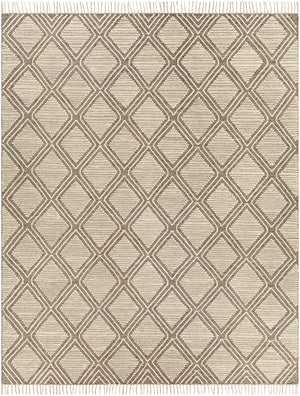 Bedouin BDO-2314 Global Cotton, Wool Rug BDO2314-810 Medium Gray, Black, Cream 70% Cotton, 30% Wool 8' x 10'