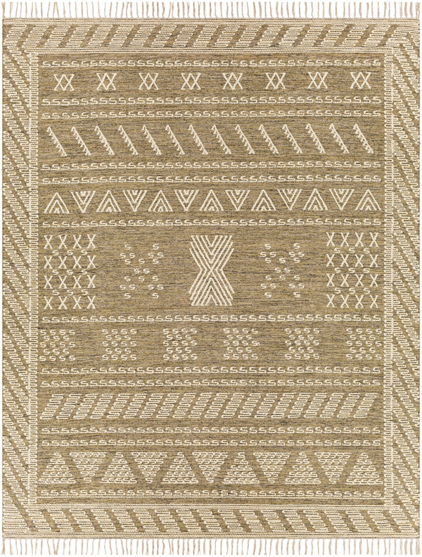 Bedouin BDO-2319 Global Cotton, Wool Rug BDO2319-810 Taupe, Black, Cream 70% Cotton, 30% Wool 8' x 10'