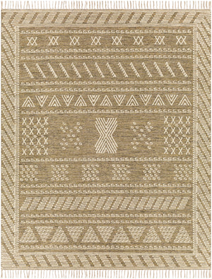 Bedouin BDO-2319 Global Cotton, Wool Rug BDO2319-810 Taupe, Black, Cream 70% Cotton, 30% Wool 8' x 10'