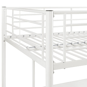 Walker Edison Premium Metal Full Size Loft Bed - White in Powder-Coated Steel BDOLWH 814055025426