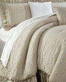 Kensley Beige Queen 5pc Comforter Set