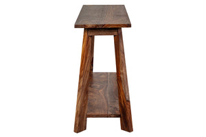 Porter Designs Kalispell Solid Sheesham Wood Natural Console Table Natural 05-116-10-PDU125H