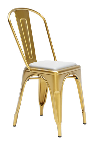 Zuo Modern Elio 100% Leather, Foam Modern Commercial Grade Cushions White 100% Leather, Foam