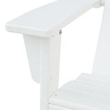 Encino Outdoor Contemporary Adirondack Chair (Set of 2), White