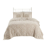 Sabrina Shabby Chic 100% Cotton Tufted Bedspread Set