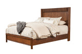 Alpine Furniture Rex California King Panel Bed, Burgandy 3900-07CK Burgandy Mahogany Solids & Birch Veneer 77 x 88 x 56