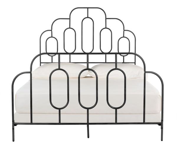 Paloma Metal Retro Bed - Luxurious Design with Sinuous Curves, Perfect for Any Bedroom Décor