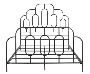 Paloma Metal Retro Bed - Luxurious Design with Sinuous Curves, Perfect for Any Bedroom Décor