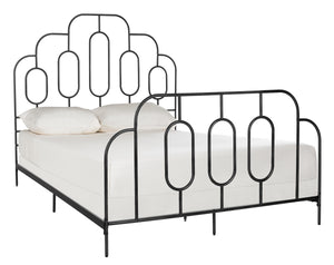 Paloma Metal Retro Bed - Luxurious Design with Sinuous Curves, Perfect for Any Bedroom Décor